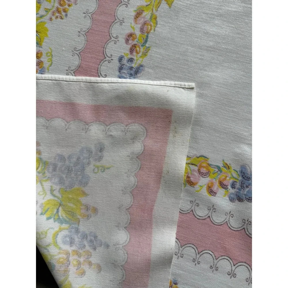 Small vintage kitchen linen table cloth